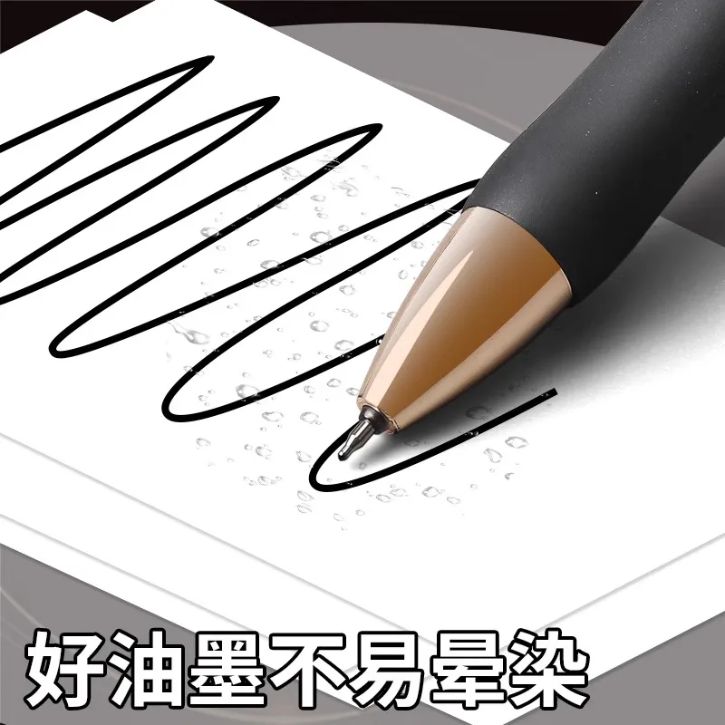 M&G Gel Pen, Black 0.5mm, Fast Drying Ink, st Nib, Soft Grip, Refillable, Suitable for Students and Office Use