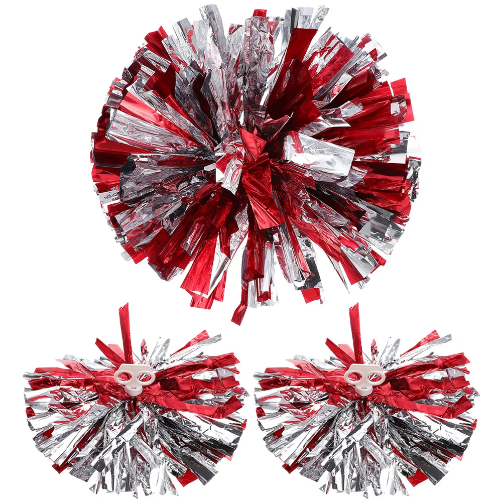 Delicate Cheering Pompom Poms Portable Cheerleader Props Compact Cheerleading Reusable Pompoms Gold Leaf