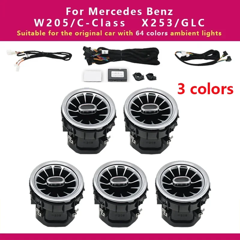 For Mercedes-Benz 3/64 Colours Ambient Light GLC Class Coupe W205