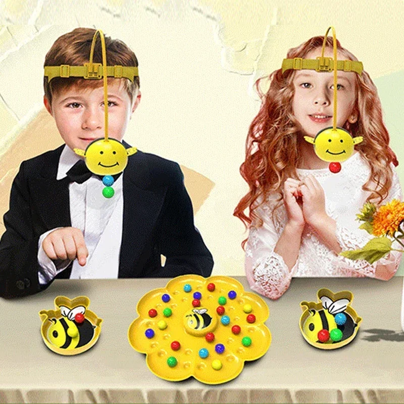 Little Bumblebee Multifunctional Board Game Puzzle Fishing Toys Interactive Educational Toys For Kids Christmas Gift Family Game 3