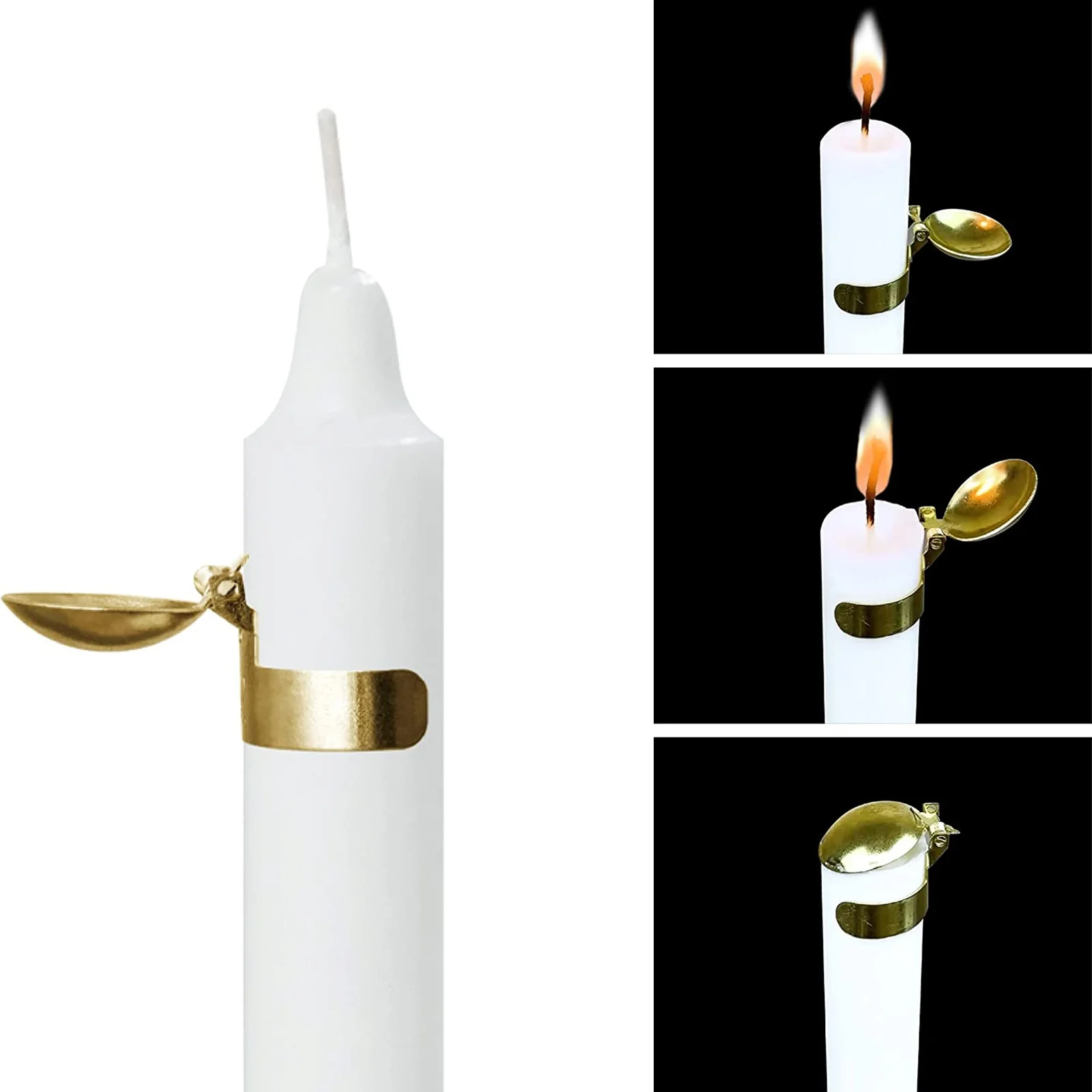 Éteignoir à bougie en acier inoxydable avec manche long pour les amateurs  de bougies, accessoire de souffleur de flamme, éteignoir à mèche, extincteur