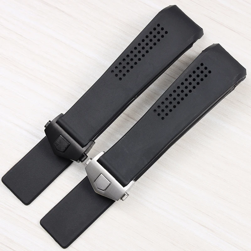 

Watch Bracelet For TAG HEUER CARRERA Watch Chain 20/22/24mm TPU Silicone Watch Strap Watch Accessories Rubber Watch Band Chain