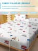 1 cartoon fun Car printed matte Fitted Sheet, bedroom printed bed cover, bedding (excluding pillowcases) 4