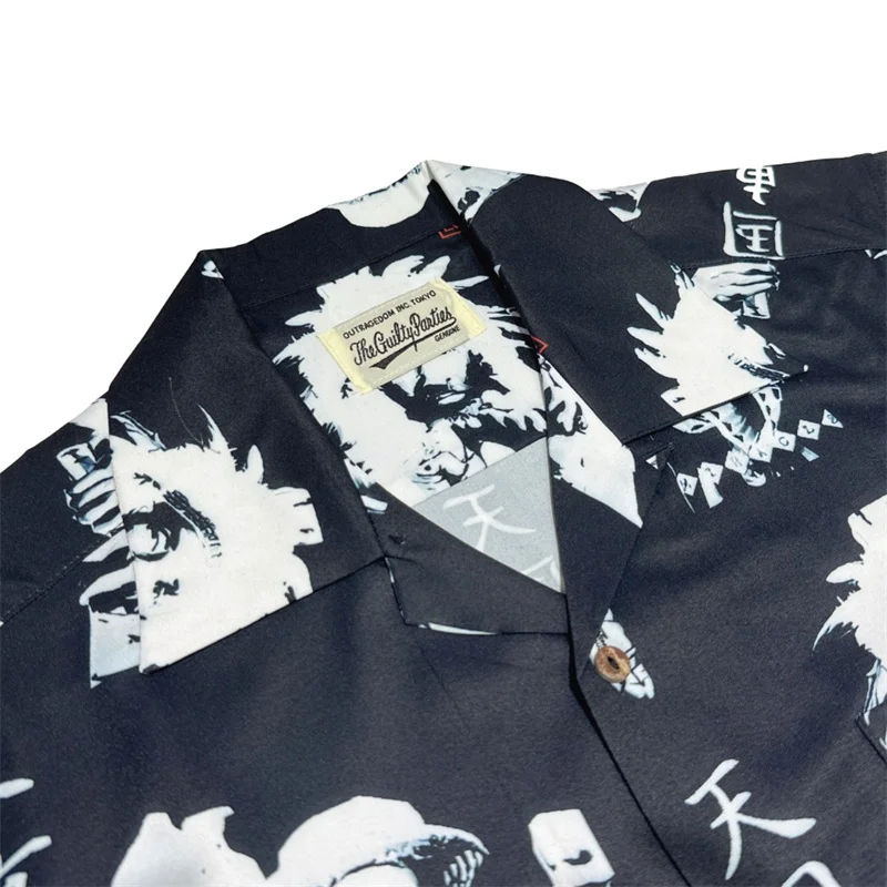 High Quality WACKO MARIA Tenkoku Tokyo Short Sleeve Shirt Men's Women's Fashion Hawaii Shirts Tops 3