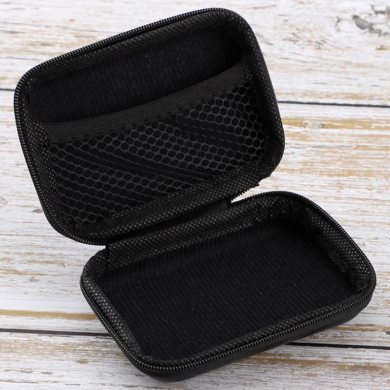 Carbon Pattern Earphone Organizer Key Case Coin Box Portable Hard Headphones Storage Bag SD Card USB Cable Earbuds Holder,key case,coin purse,coin wallet,earbuds storage bag