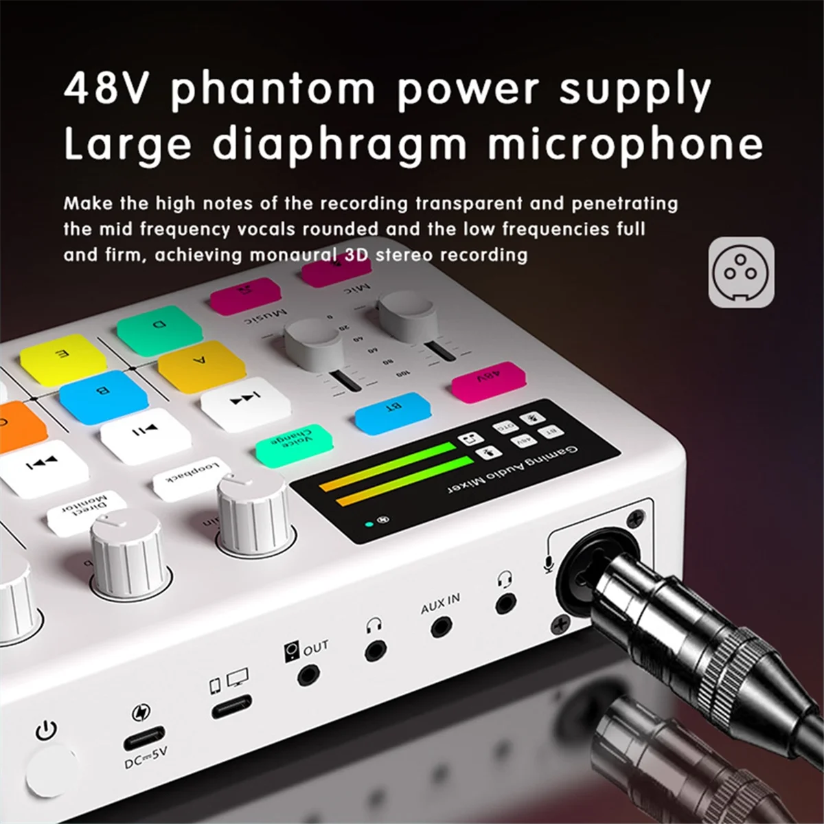 Elect-Audio Mixer G1 Tuner Gaming Computer Soundkarte Rgb Beleuchtung Computer Handy Live Broadcast Aufnahme Universal S6B37177Bea594Dc185A32Cb4F302Adaft