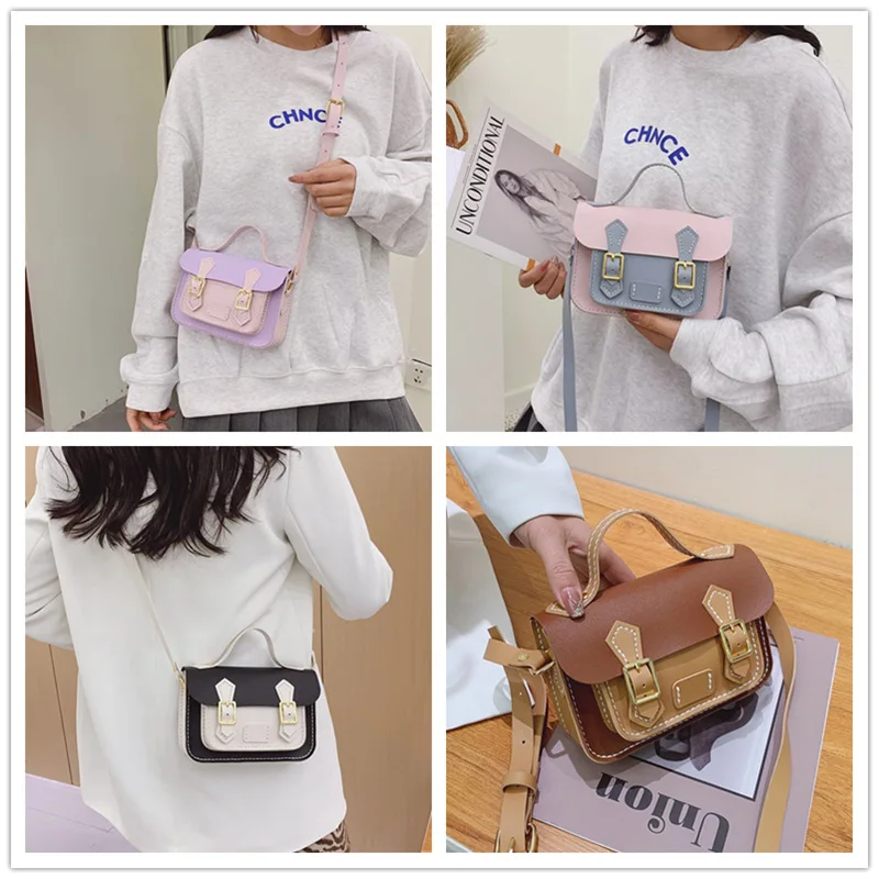 DIY Craft Bag Shoulder Bag Sewing Handmade Handbag Parts Fashion Messenger Cambridge Material Woven Set for Women 18x12x5CM