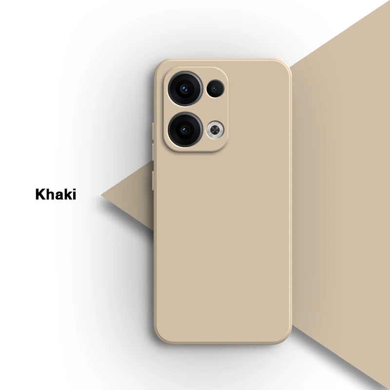 Premium Soft Square Liquid Silicone Candy Case Cover - High Quality Simple Mobile Back Shell