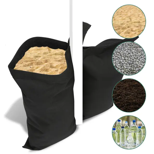 4Db Homokzsák Súlyzsákok Lombkorona Súlyok 112 Font Vízálló És Fényvédő Sátor A Terasz Esernyő Alaphoz Kültéri - Image 4