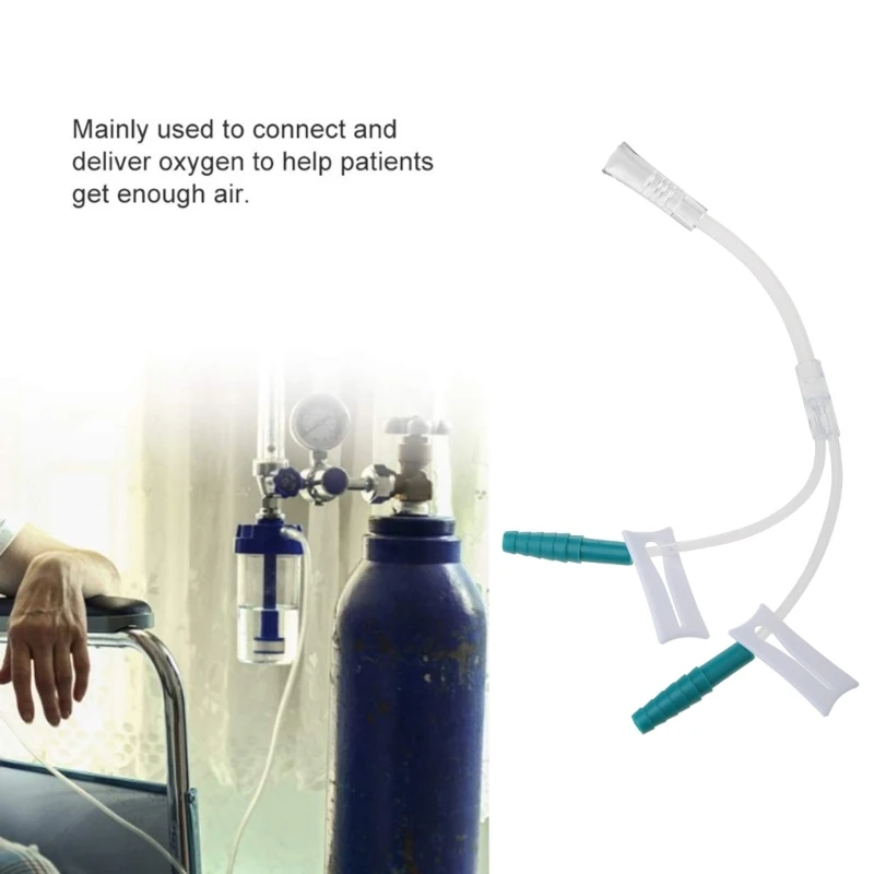 oxygen tube Three-way nasal cannula Tee connector oxygen concentrator accessories Three people inhale oxygen 4