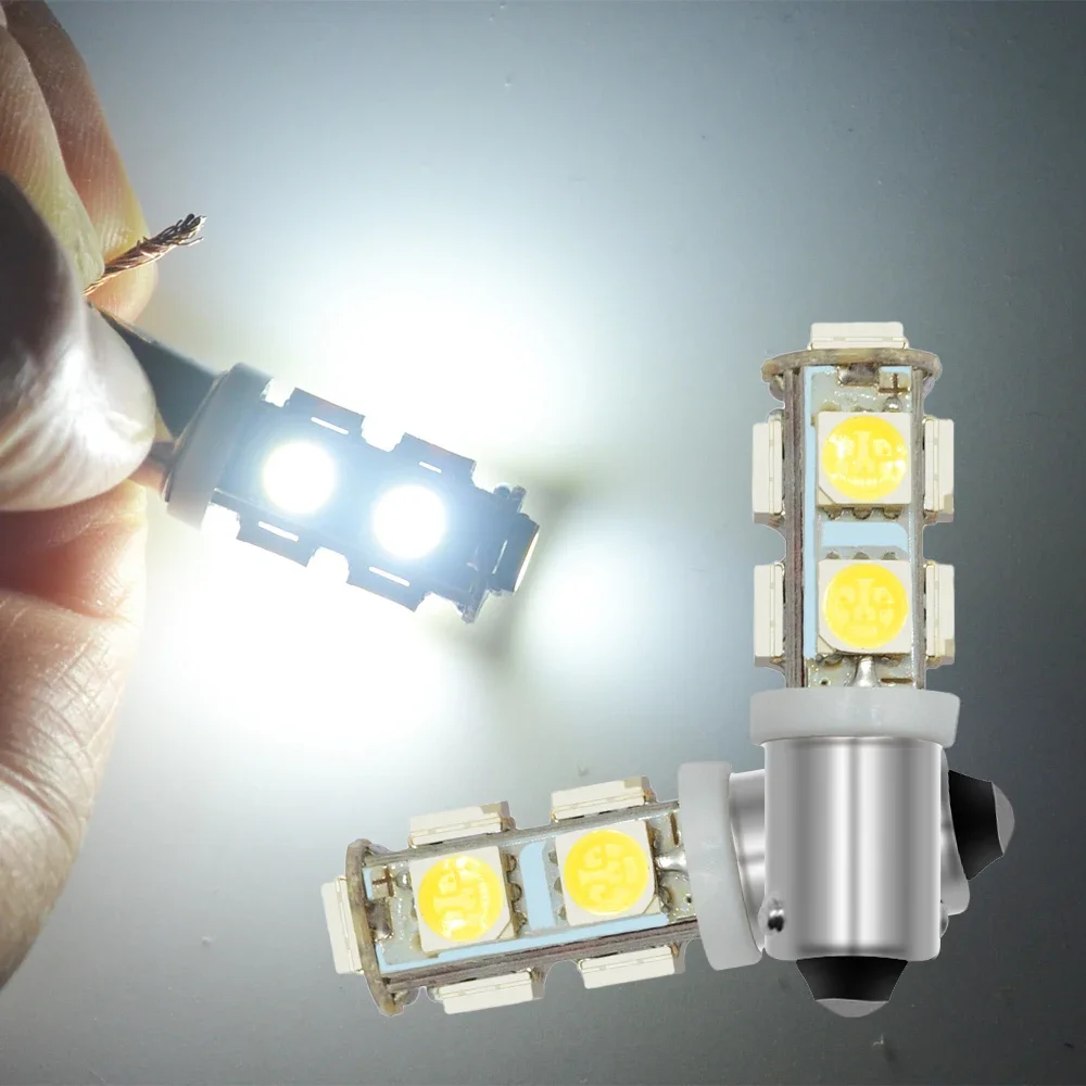 

2 шт., автомобильные лампы T11 Ba9s T4W 5050 9smd 12 В