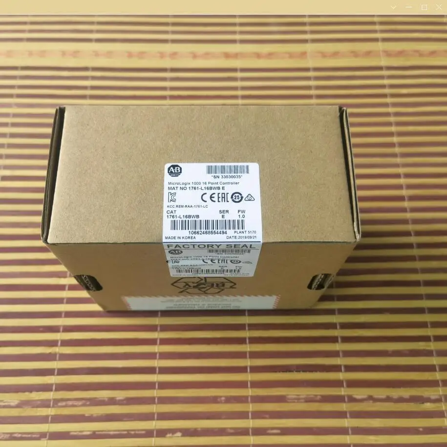 

NEW Factory Sealed 1761-L16BWB Ser E Rev A MicroLogix 1000 Controller