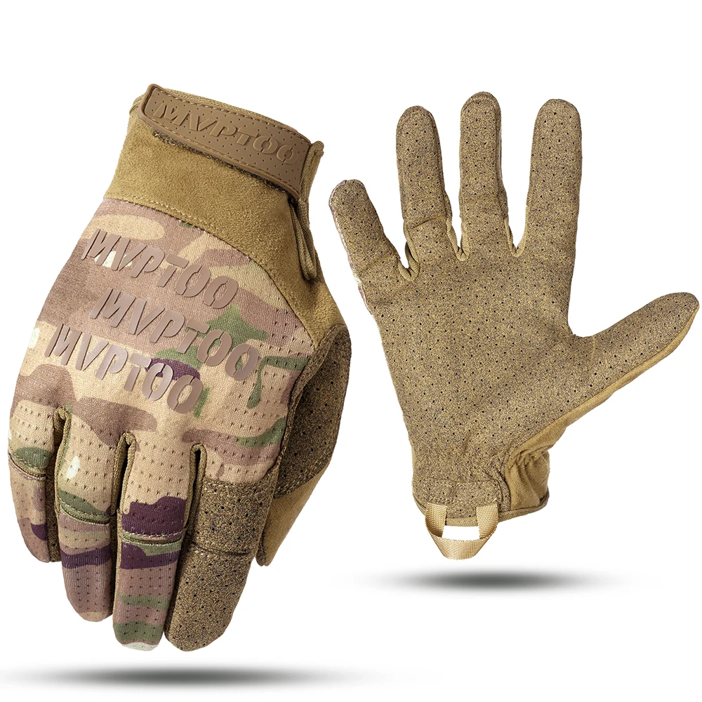 Enhanced Outdoor Tactical Gloves - Full Finger, Touch Screen Compatible, Anti-Slip Design