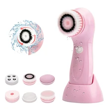 

Facial Cleansing Brush 6 in 1 Electric Face Skin Care Tools Waterproof Silicone Electric Sonic Cleanser Facial Beauty Massager