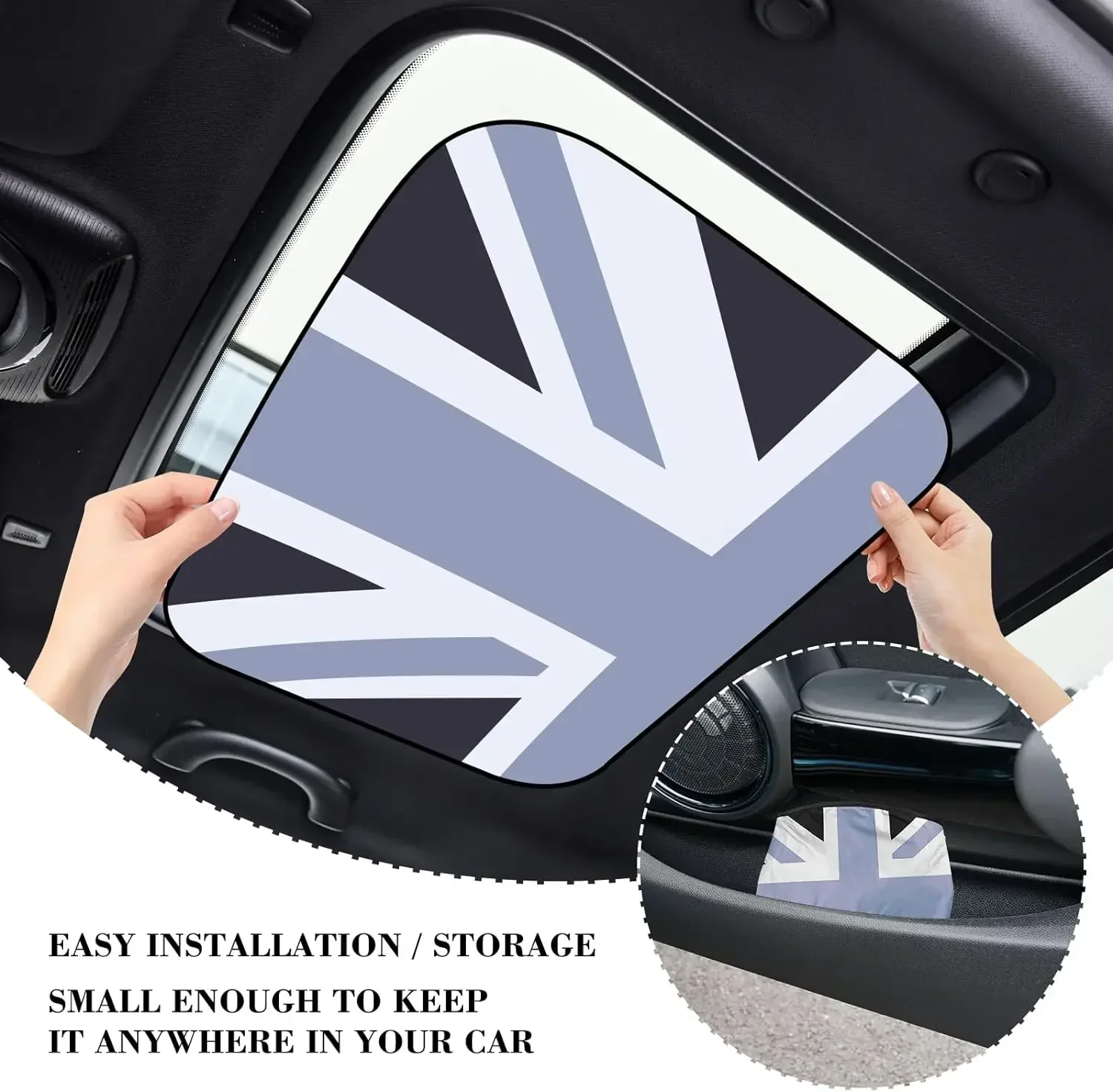 Sunroof Sunshade Heat Isolate 2pcs For Mini Cooper R60 R61 R50 R52 R53 R60 R55 R57 R58 R59 F54 F55 F56 F57 F60 Clubman sunshade car sunshade