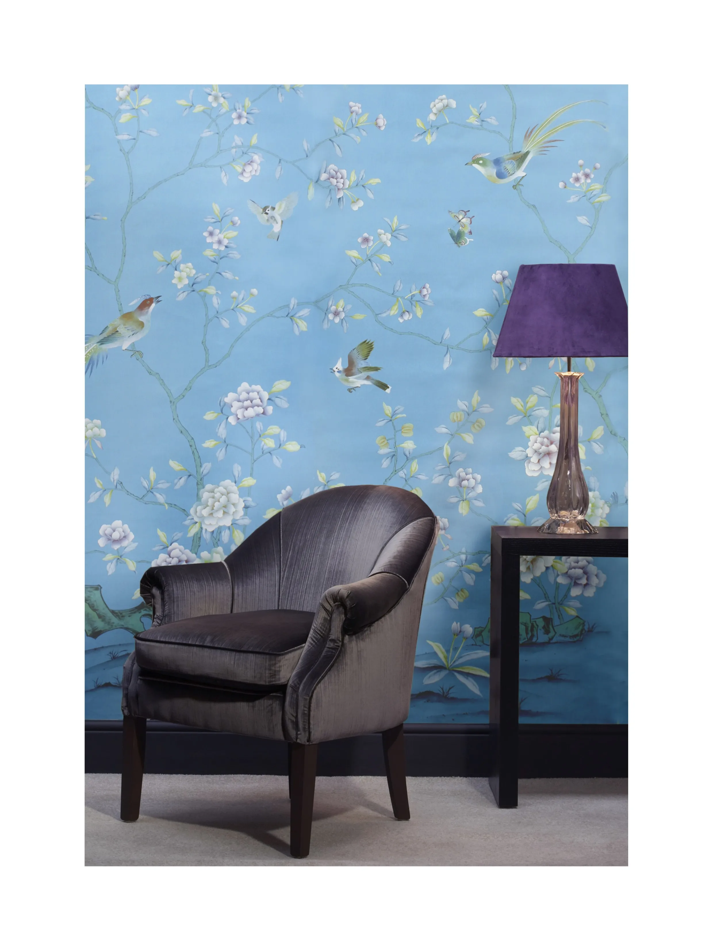 Luxury HAND-MADE Wallpaper Hand-Painted Flowers/Birds Bedroom/Living/Study/Dining Room/Porch/Sofa/TV Papel Pintado WALLCOVERING luxury gold silver foil wallpaper hand painted flower bird bedroom living study dining room porch sofa tv papel pintado de pared