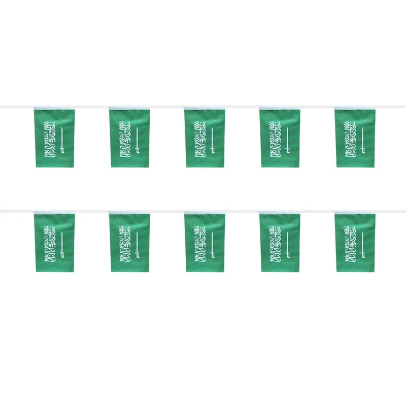 Sky flag Saudi Arabia flags 14x21 centimeters 20 pieces/unit banner Saudi Arabia festival flags holiday party for decoration