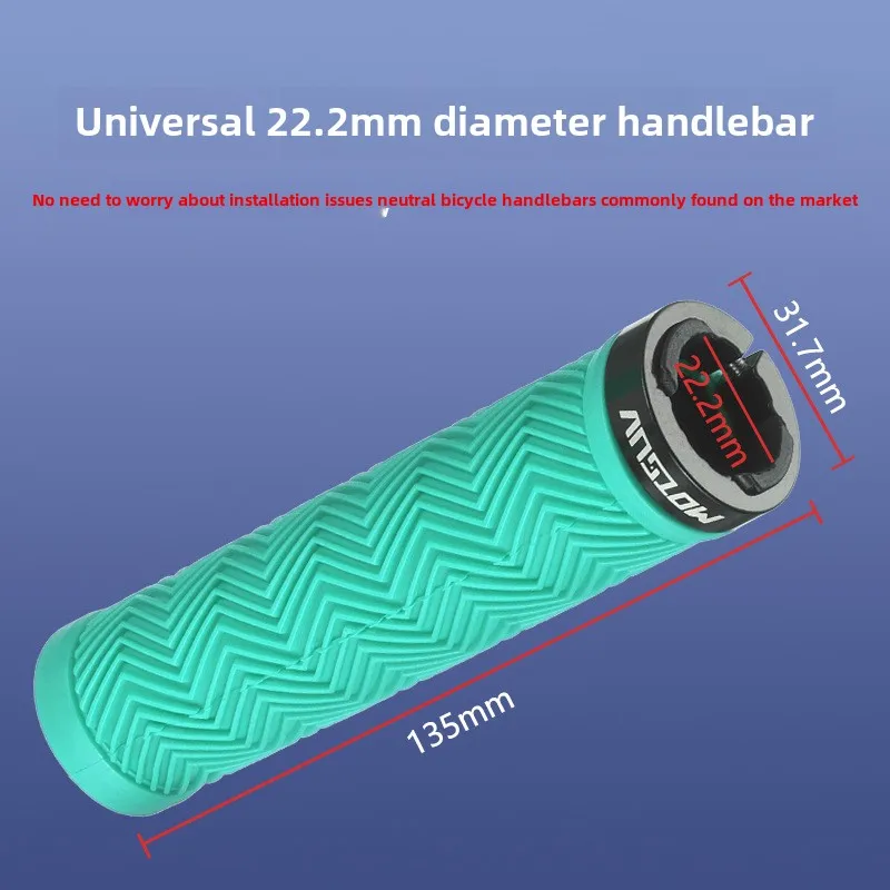 Bicycle Handlebar Grips Bicycle Accessories Bike grip lock shock absorption non-slip soft rubber riding skateboard dead fly mountain bike universal handle set accessories