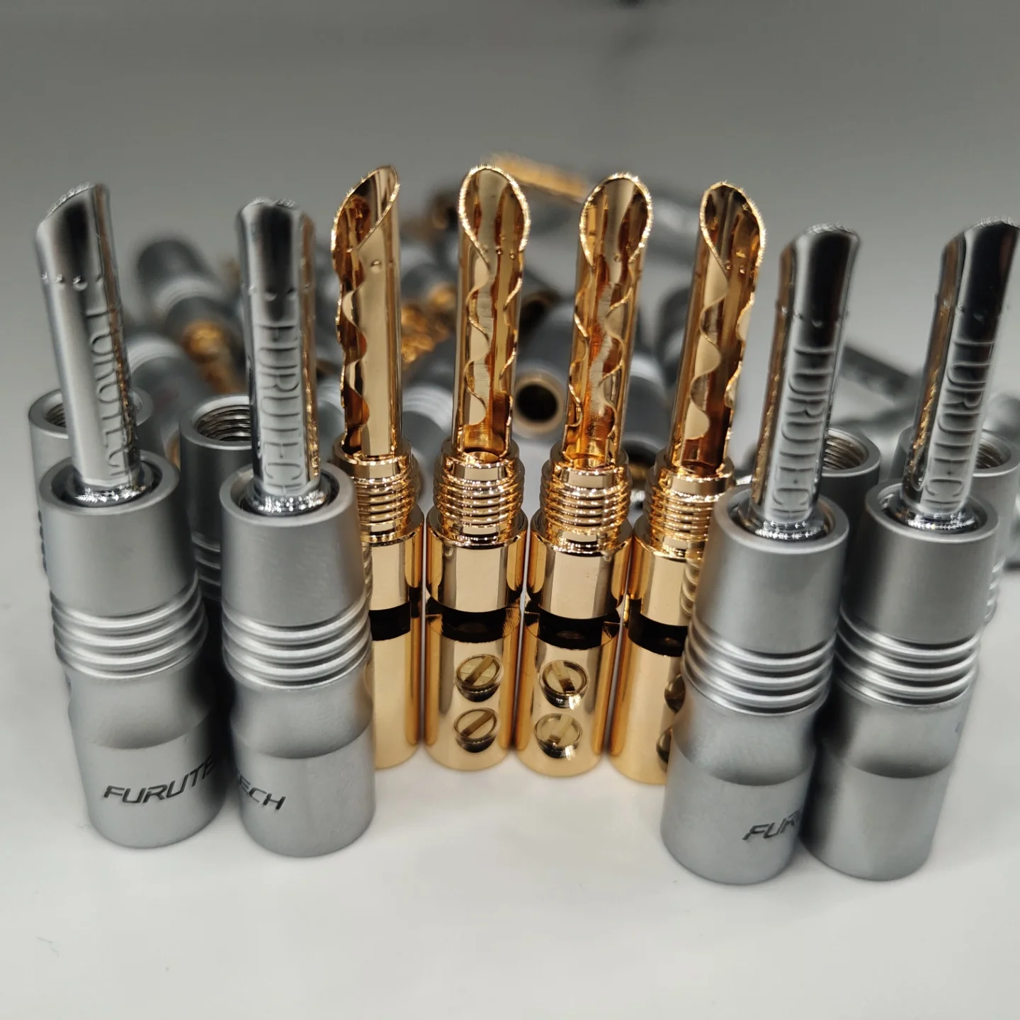 Pack De 10 Pairs Banana Plug 24k Gold Para Audio De Alta Cal | Meses Sin Interés - Foto 4