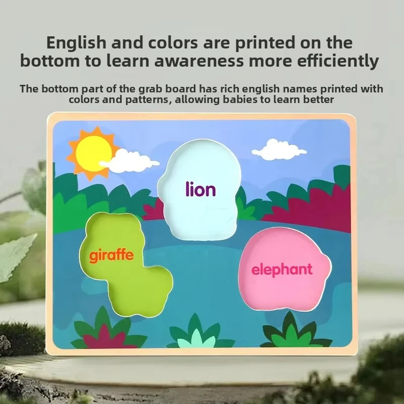 Montessori Shape Sorter Toy Color Matching Puzzle Board Educational Wooden Toys For Toddlers Early Learning