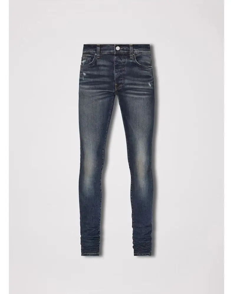

Classic Simple Cotton Elastic Slim Buttons Jeans Men
