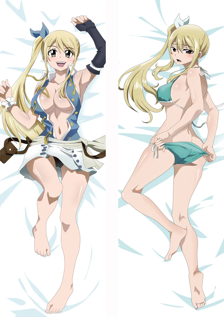  Japanese Anime Fairy Tail Elza Scarlet Lucy Heartphilia Throw  Otaku Dakimakura Gifts Bedding Hugging Body Pillow Case Anime Body Pillow  59 x 20(150 * 50cm) VIP Customization Service Available : Home