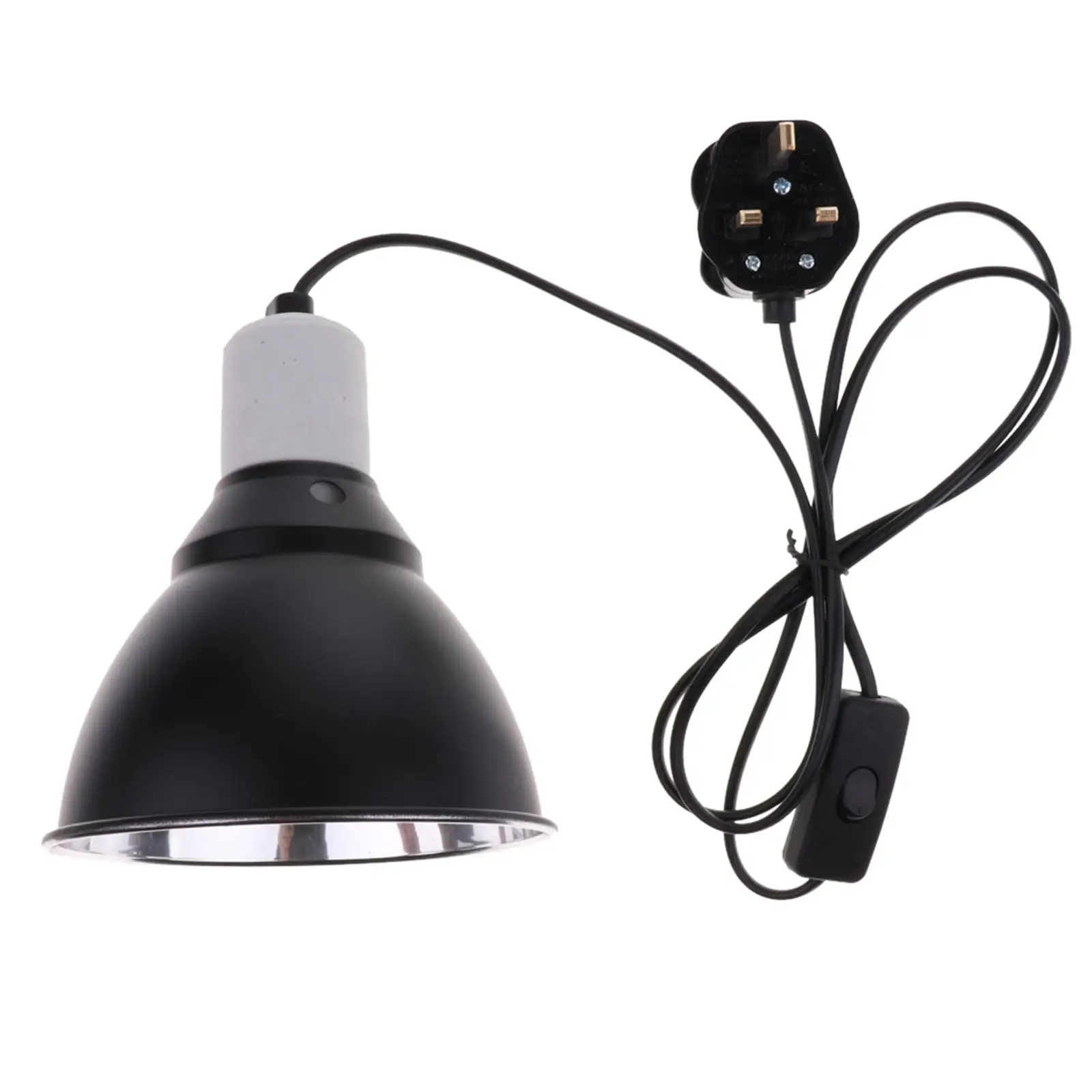 Metal Ceramic Heat Lamp Reflector UVB Light Holder Reptile Brooder E27