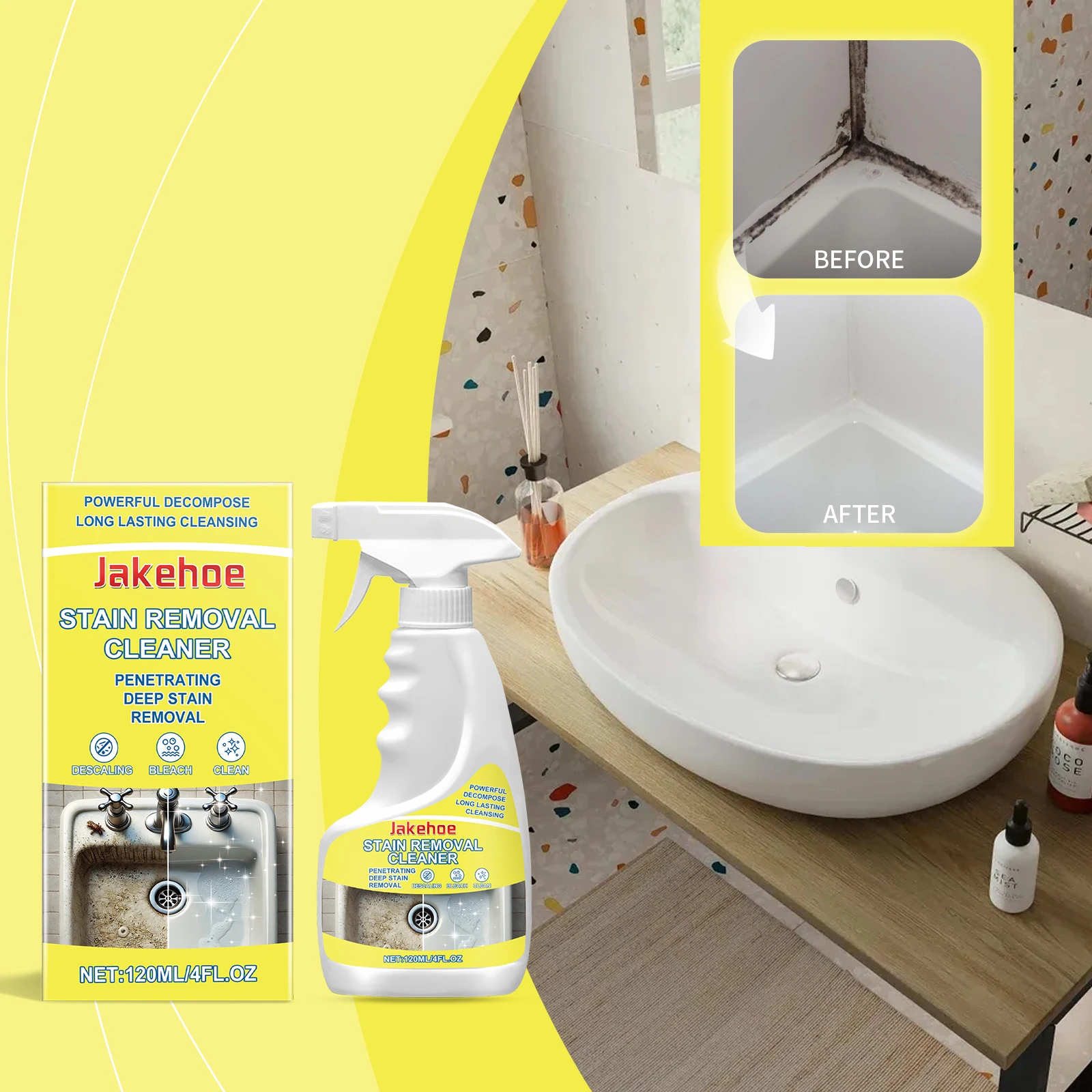 Determination cleaner Scale household tile gap refrigerator sink toilet detergent cleaner