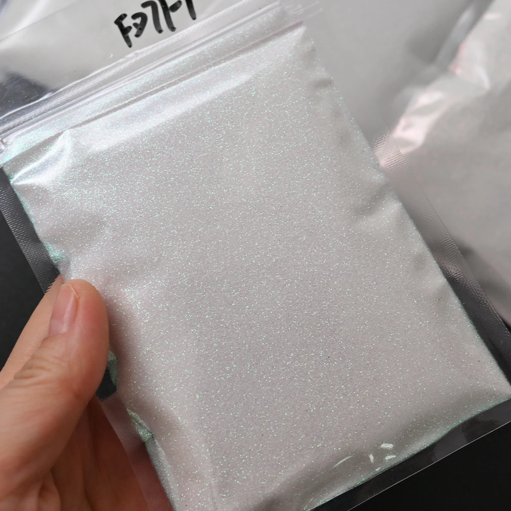 

1Bag Iridescent Bulk Glitter Nail Powder White Black Starlight Diamond Powder Holographic Shiny Effect Sugar Glitter Dust #10g