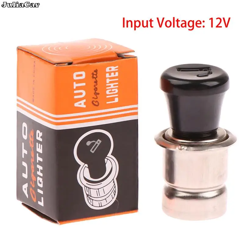 

Metal Universal 12V Cigar Cigarette Lighter Socket Power Plug Outlet Parts For Auto Car Truck