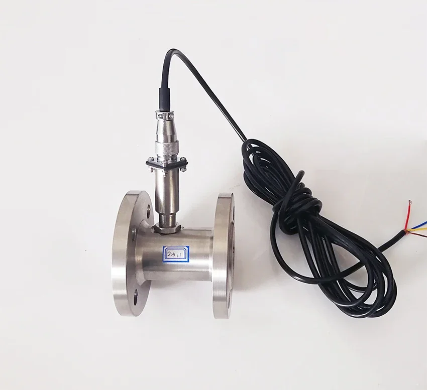 Flange Connection 304 SS Turbine Flow Sensor Water Fuel Oil Diesel Flowmeter Pu