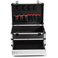 Portable Drawer Type Toolbox Aluminum Case Tool Box garage storage Hardware Tool Storage Box Tool Organizer Electrician Suitcase 2