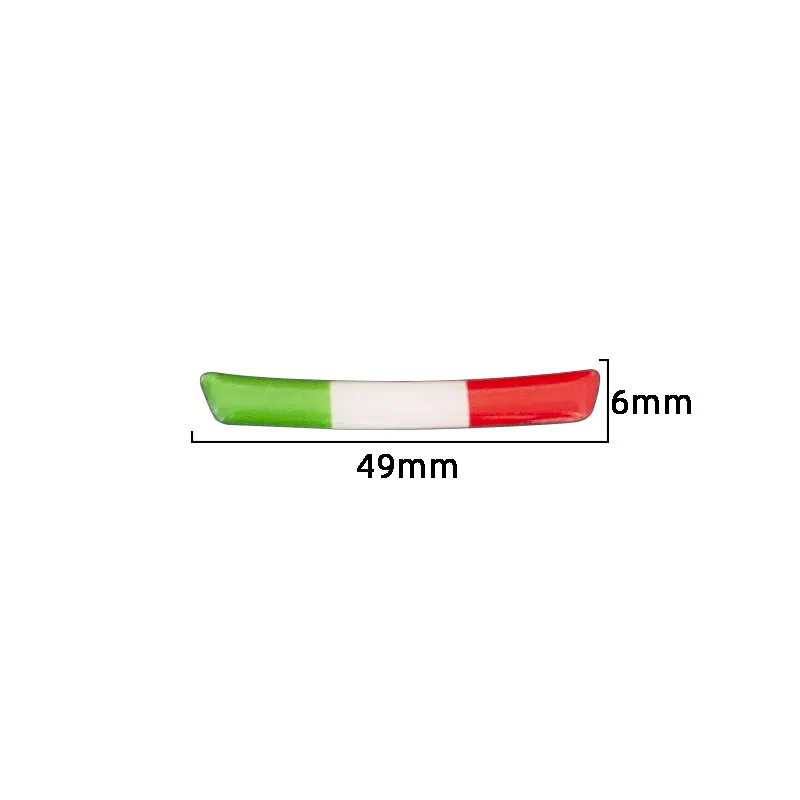 Gear Shift Panel 3D Italy National Flag Decoration Car Stickers for Alfa Romeo Giulia Stelvio Interior Accessories Trim
