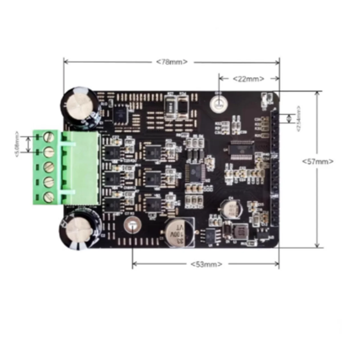 DC 6-80V BLDC 3상 DC 브러시리스 모터 컨트롤러 PWM 고전력 1600W 20A 홀 모터 제어 드라이버 보드 재스민