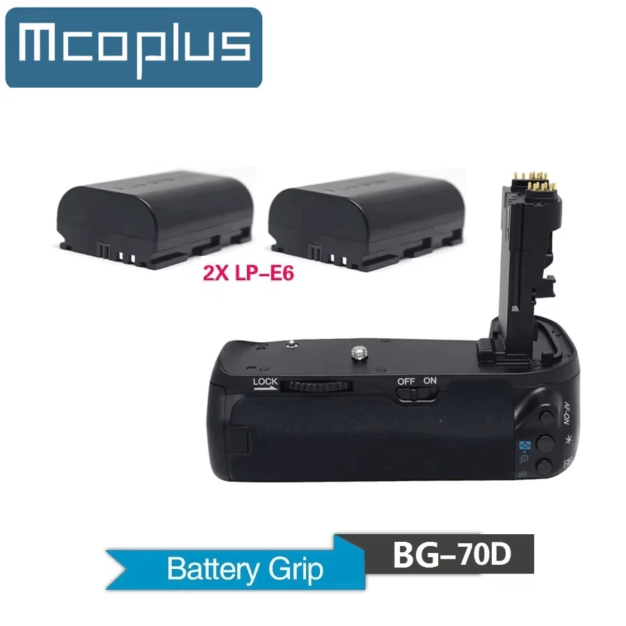 DSTE Pro BG-E14 Vertical Battery Grip Compatible With Canon EOS 70D 80D - View #3