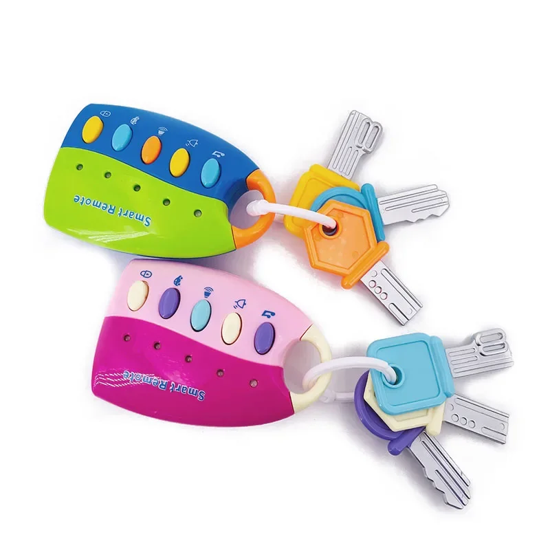 Montessori Baby Toy Musical Cartoon Car Key Vocal Smart Remote Car Voices Music Educational Toys for Kids Toddler Infant Gift 3