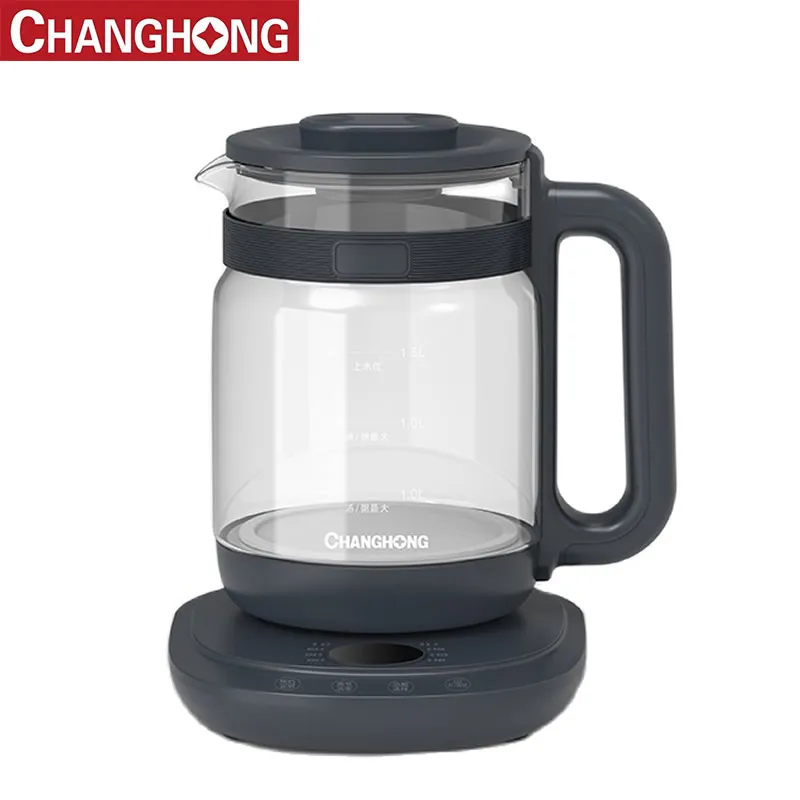 

ChangHong Household Electric Kettle 800W Fast Heating 1.5L Health Preserving Pot 24H Appointment 8 Menus Teapot 220V Samovar