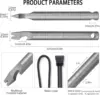 Titanium Pocket Pry Bar,EDC Keychain Carabiner Multitool Prybar Outdoor Tool Heavy Duty,Key Chain Gadgets for Men (Ti Pry Bar) 6