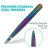Women Professional Eyebrow Tweezer Trimmer Men Beard Eyelash Brow Stainless Hair Removal Clip Plucker For Face Lash Makeup Tools 2