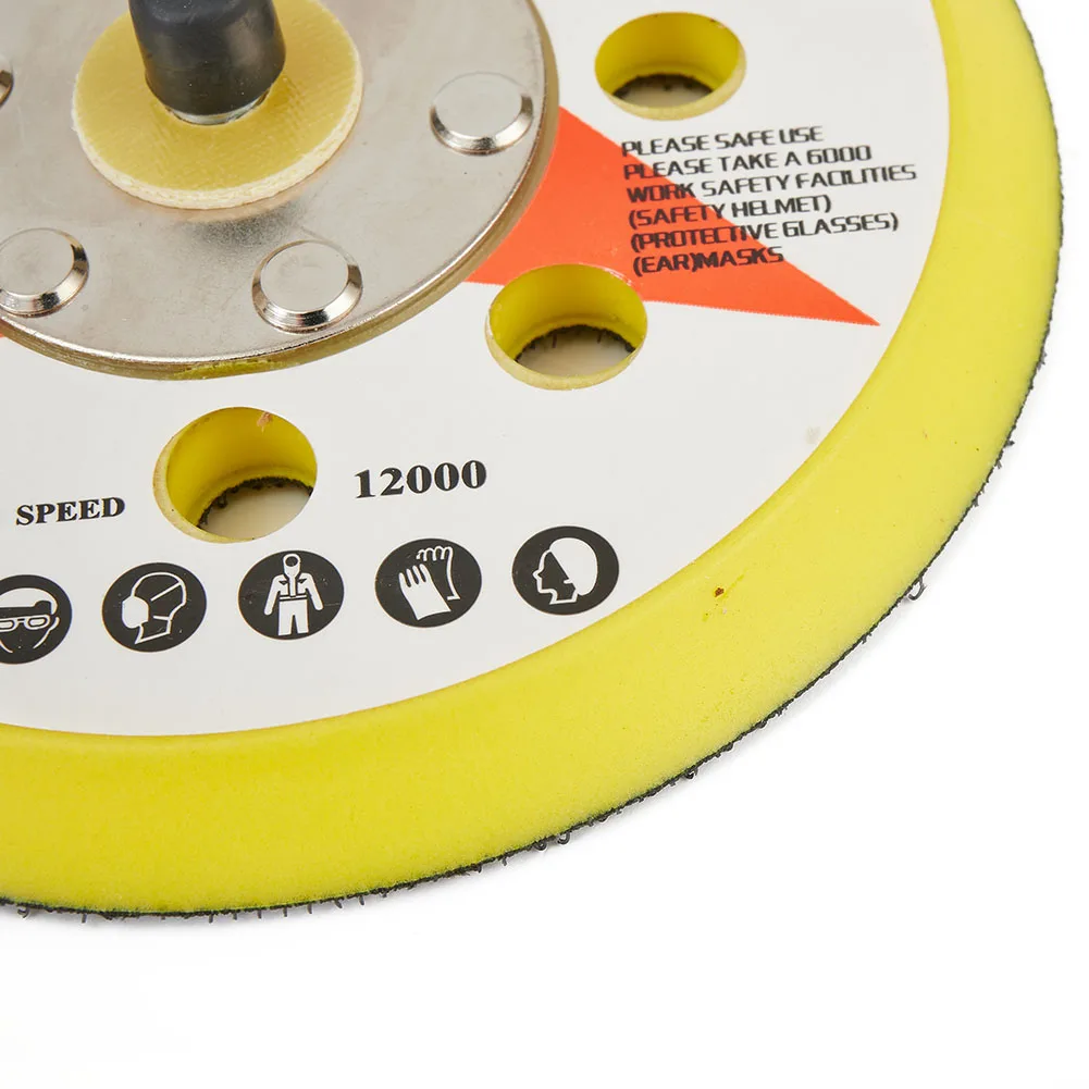 

1 * подложка 125 мм 5 дюймов/125 мм Диаметр 8 отверстий крючок и петля полировщик шлифовальный диск губка Горячая Новинка хороший прочный