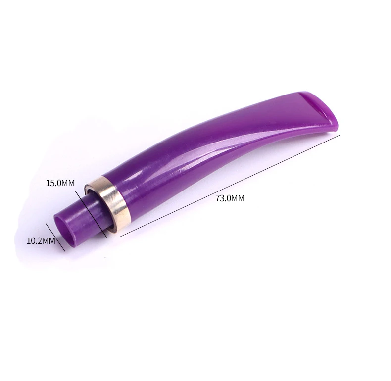 Tobacco Pipe, Smoking Pipe Colorful Series Acrylic Pipe Handle For 9MM Filter Tobacco Pipe Mouthpiece Holder Tail DIY Smoking Consumables