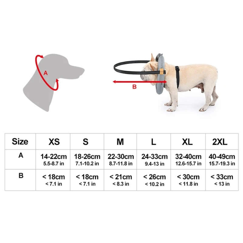 Pet Harness Collar Anticollision for Blind Dogs & Cats Medium to Large Breeds