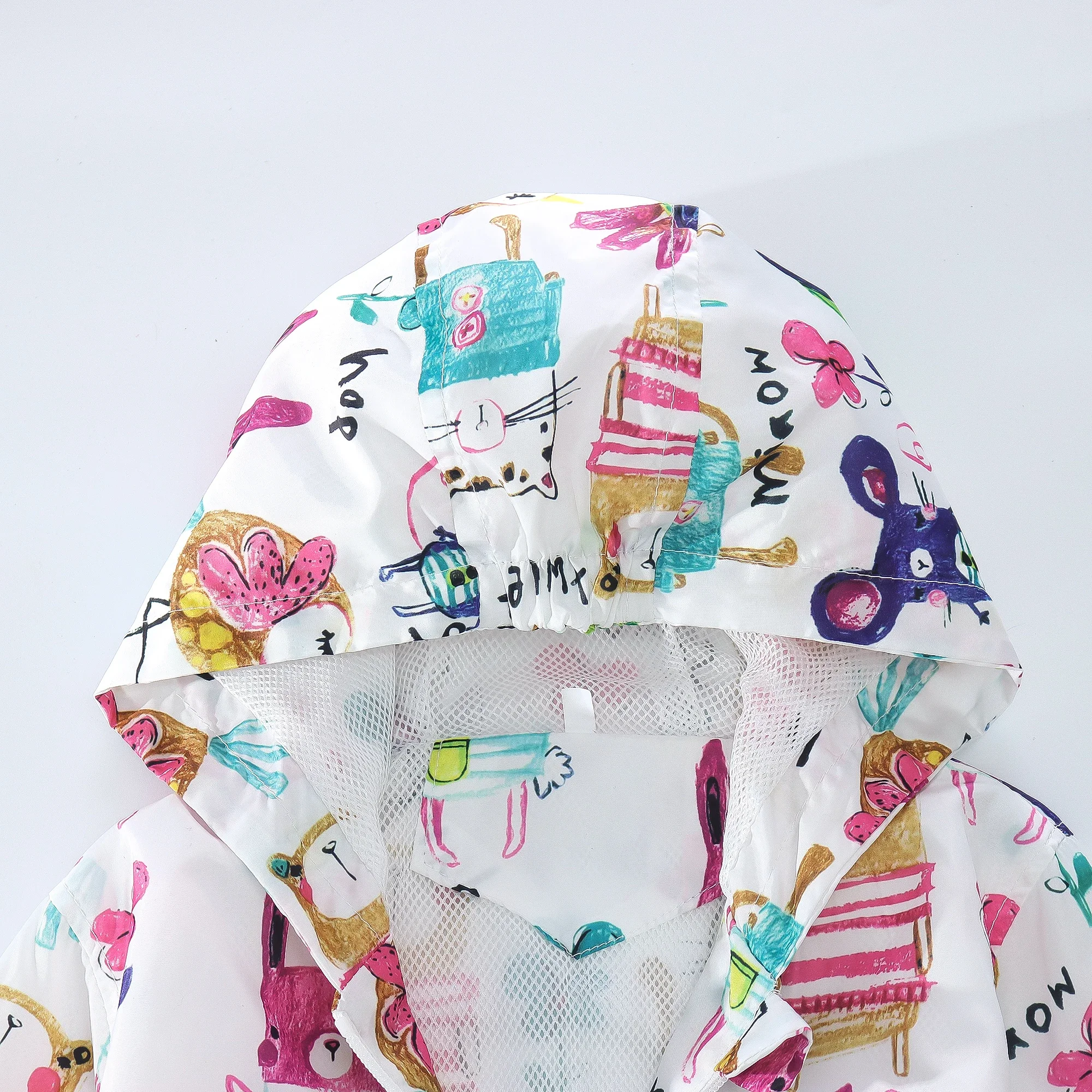 Spring And Autumn Children's Coat Foreign Trade Children's Wear Cute Cartoon Hooded Zipper Full Print Zoo Jacket children jacket