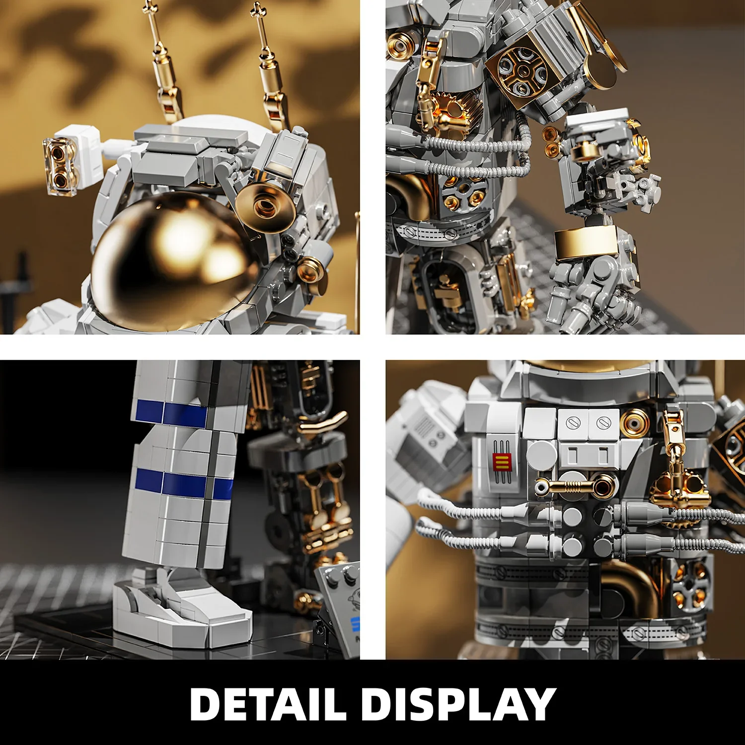860PCS building block toys, ornament models, aerospace astronauts assembling building blocks, educational toys, holiday gifts - 6