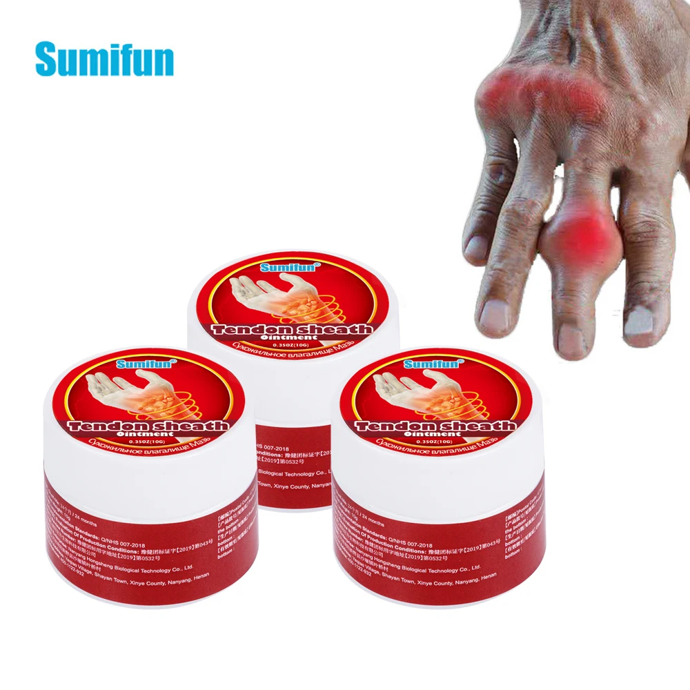 

3Pcs Tendon Sheath Arthritis Cream Wrist Thumb Finger Pain Relief Therapy Tenosynovitis Plaster Health Care 10g