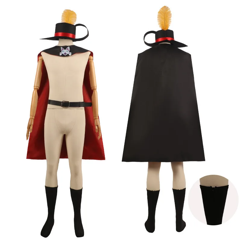 Anime Movie Puss In Boots Puss Adult Kids Costumi Cosplay Mantello Cappello Cintura Suit Cat Puss Outfit Halloween Christmas Party