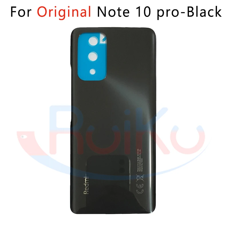 New For Redmi Note 10 Pro Back Battery Cover Glass Rear Door Housing Replacement for Redmi note 10 pro Middle Frame frame mobile phone Housings & Frames