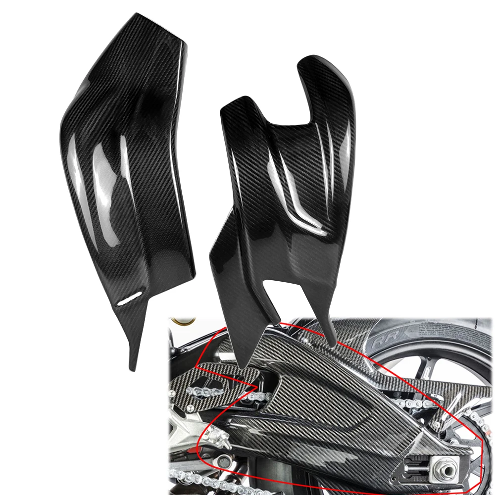 

FOr BMW S1000R 2014-2017 Motorcycle Carbon Fiber Swing Arm Covers Swingarm Cover Chain Protection