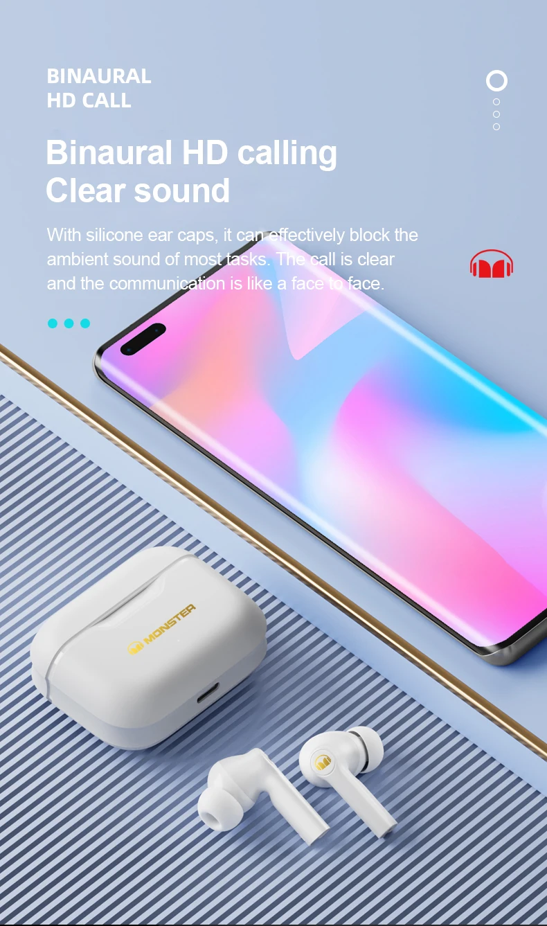 Monster XKT02 True Wireless Earphones description image 8