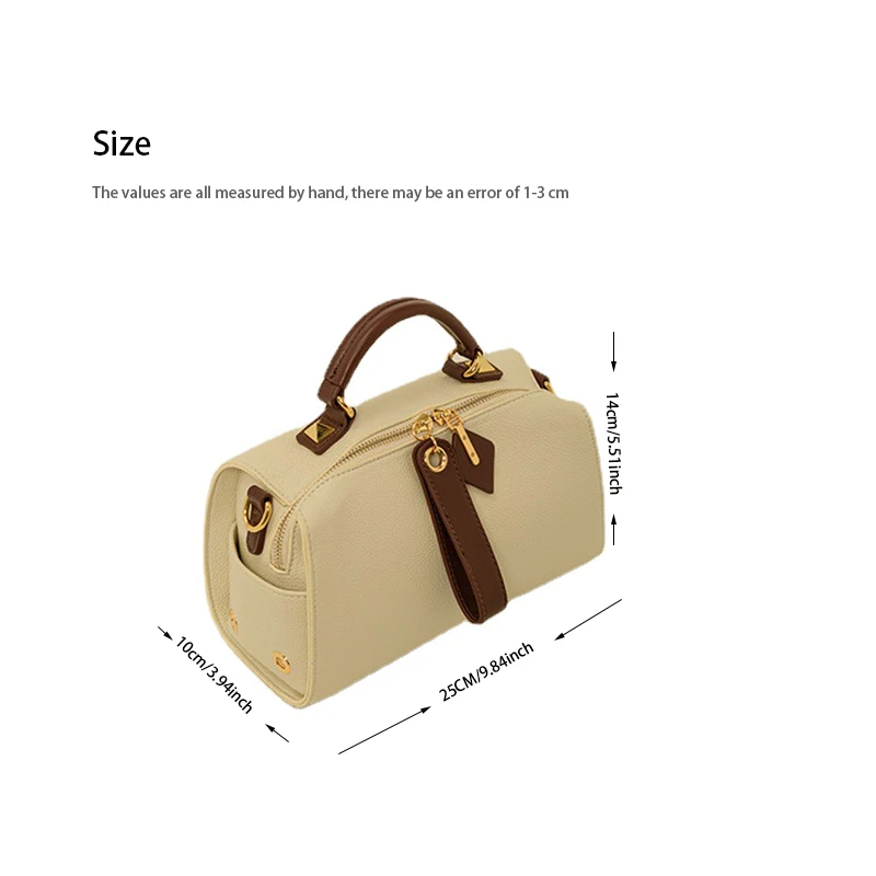 Summer New Large-capacity Boston Pillow Bag Women's Cross-body High-quality Soft Leather Portable Commuter Texture Shoulder Bags